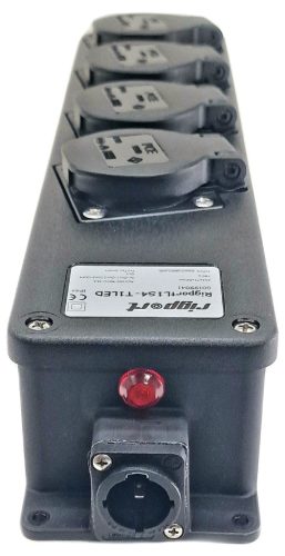 RigportL1S4T1LED Schuko áramelosztó